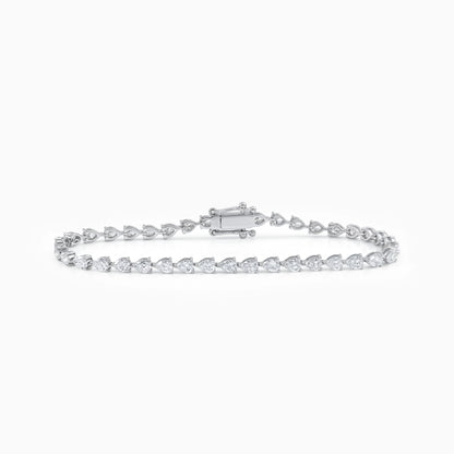 Pear Cut Lab Diamond Tennis Bracelet Bracelet