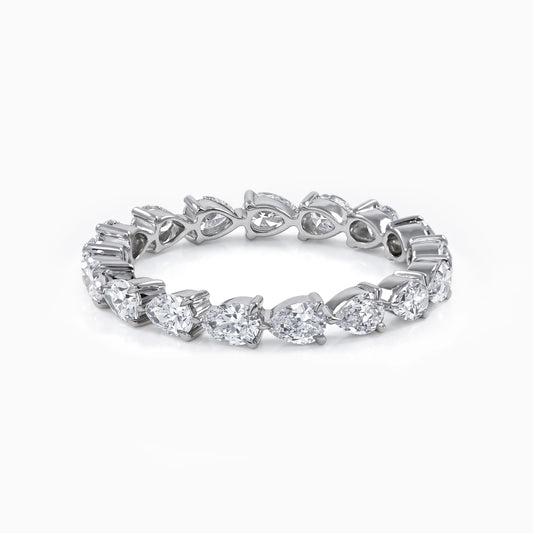 Pear Cut Lab Grown Diamond Eternity Band Band