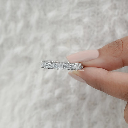 Princess Cut Diamond Full Eternity Wedding Band