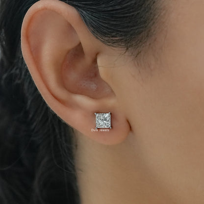 Princess Lab Grown Diamond Stud Earring
