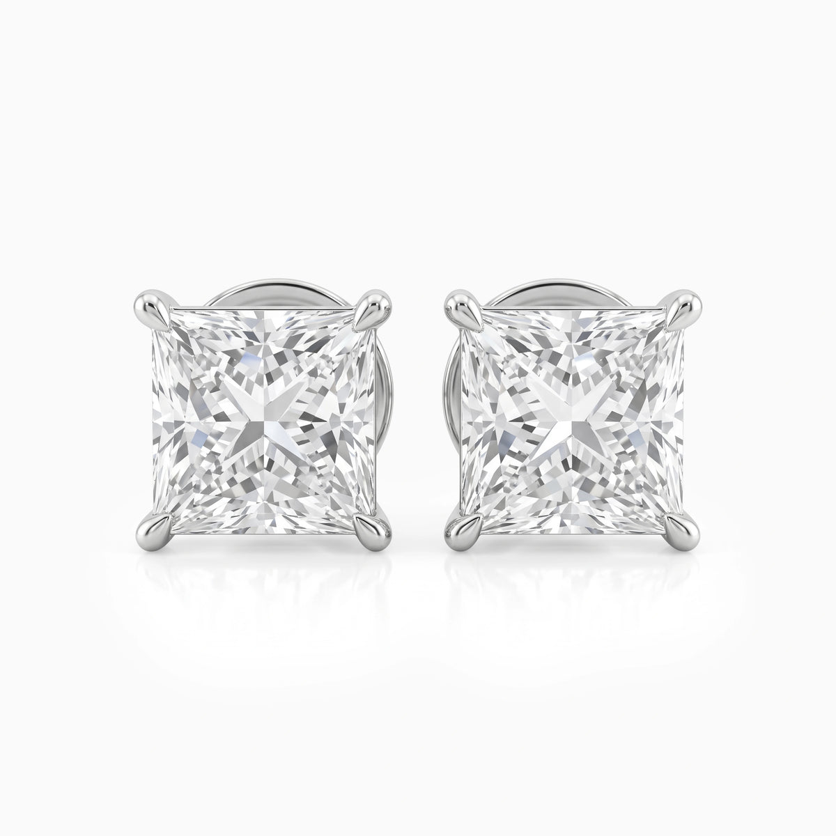 Princess Lab Grown Diamond Stud Earring Earrings