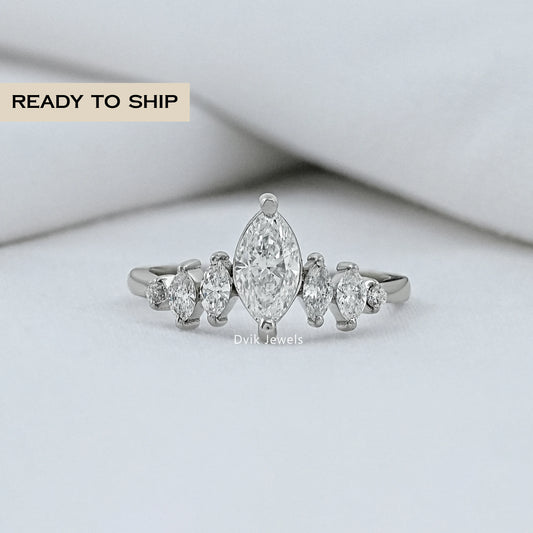 Marquise Diamond Seven Stone Ring