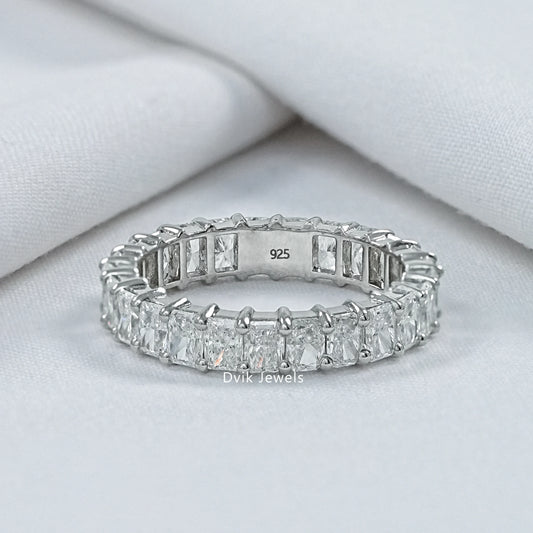 Radiant Cut Lab Grown Diamond Full Eternity Band