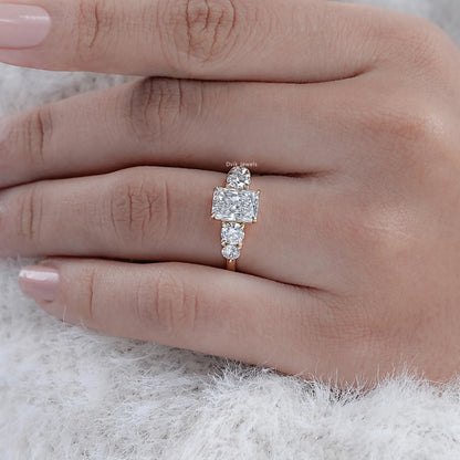 Radiant Cut Lab Diamond Five Stone Ring