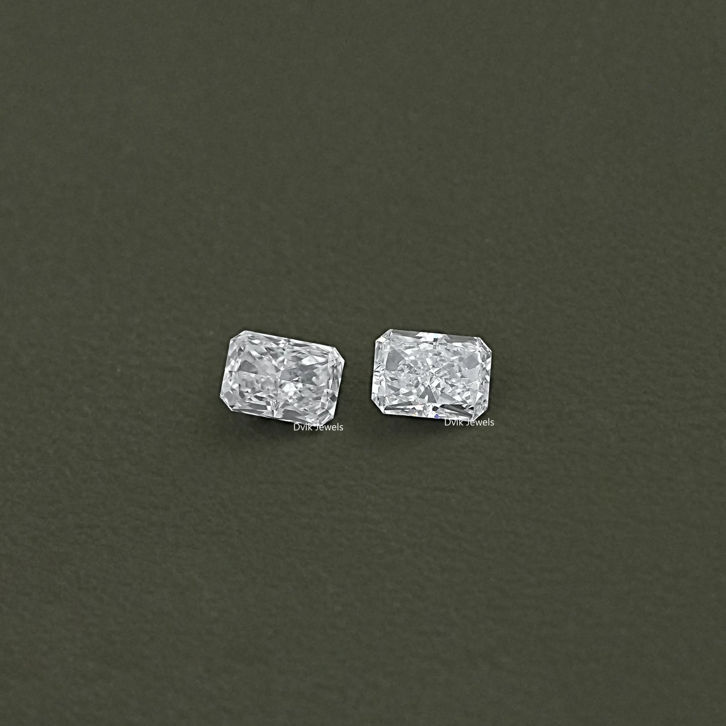 Brilliant Radiant Cut Lab Diamond Pair