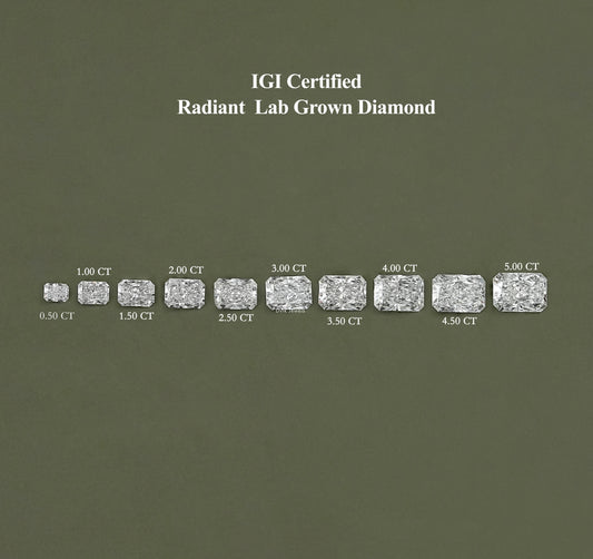 Radiant Cut Lab Grown Loose Diamond