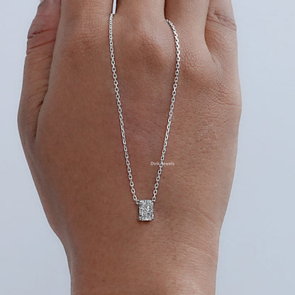 Radiant Cut Lab Grown Diamond Pendant