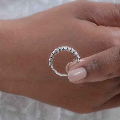 Radiant Cut Lab Diamond Wedding Band