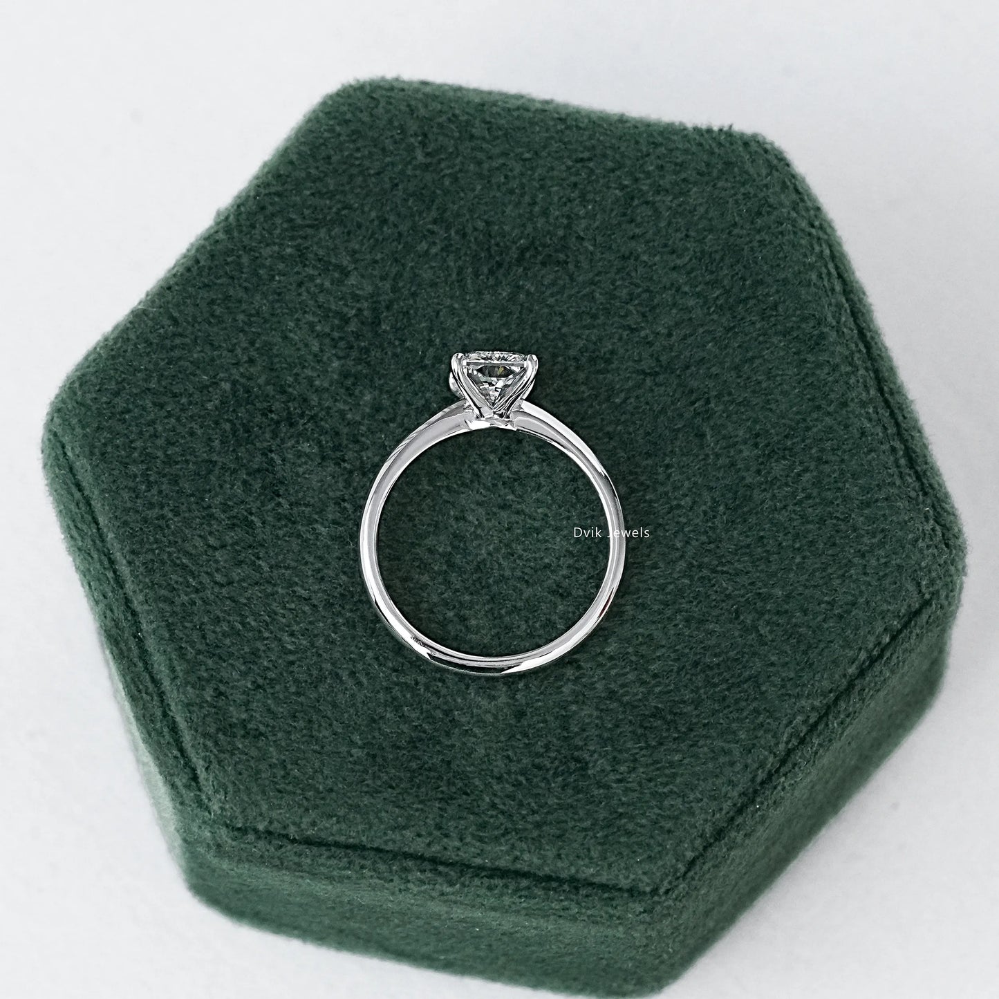Radiant Cut Diamond Solitaire Engagement Ring