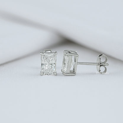 Radiant Lab Grown Diamond Stud Earring Earrings