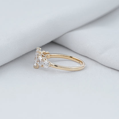 Radiant Cut Lab Diamond Five Stone Ring