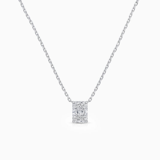 Radiant Cut Lab Grown Diamond Pendant Pendant