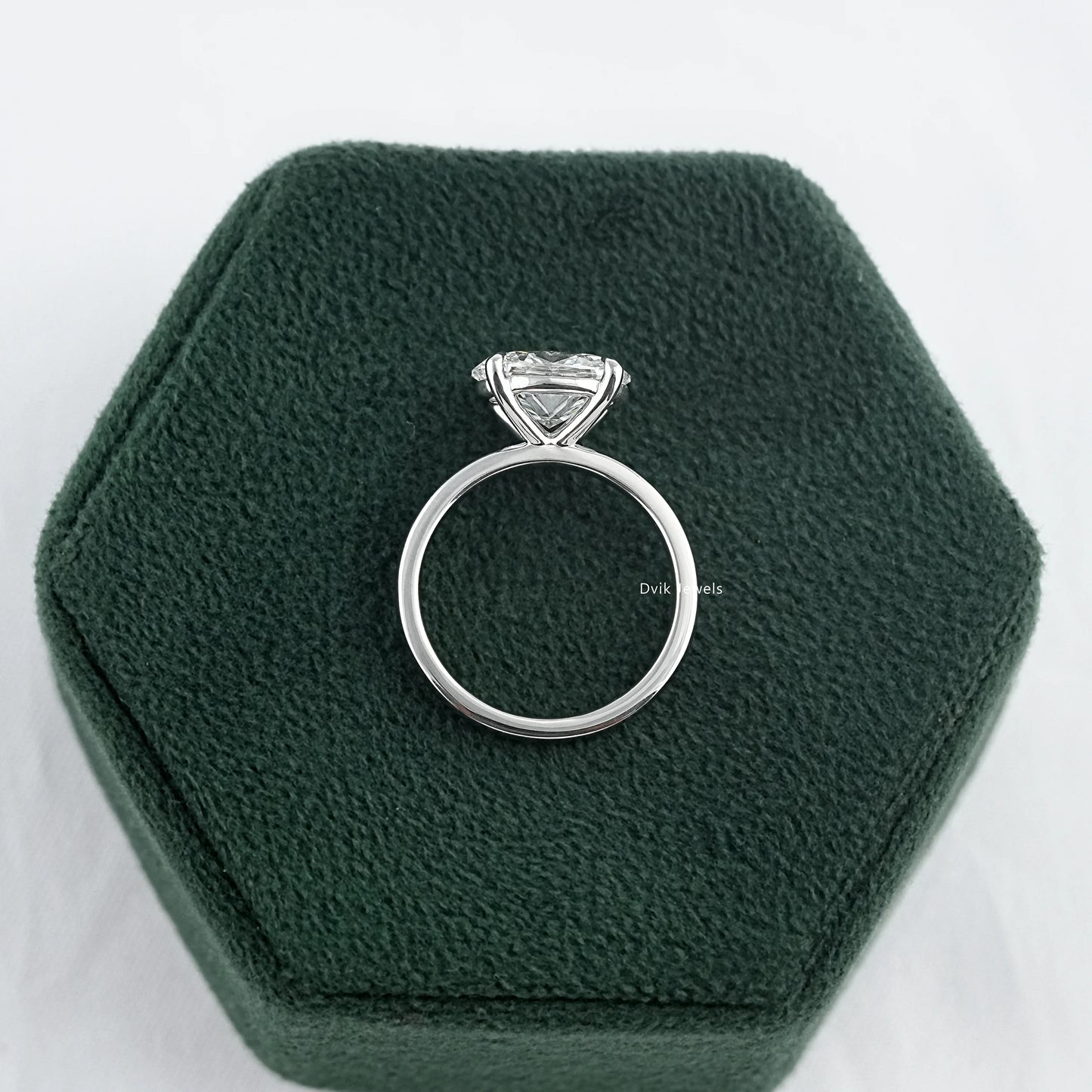 Oval Solitaire Diamond Engagement Ring