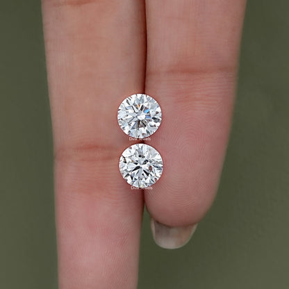 Round Cut Lab Diamond Matching Pair