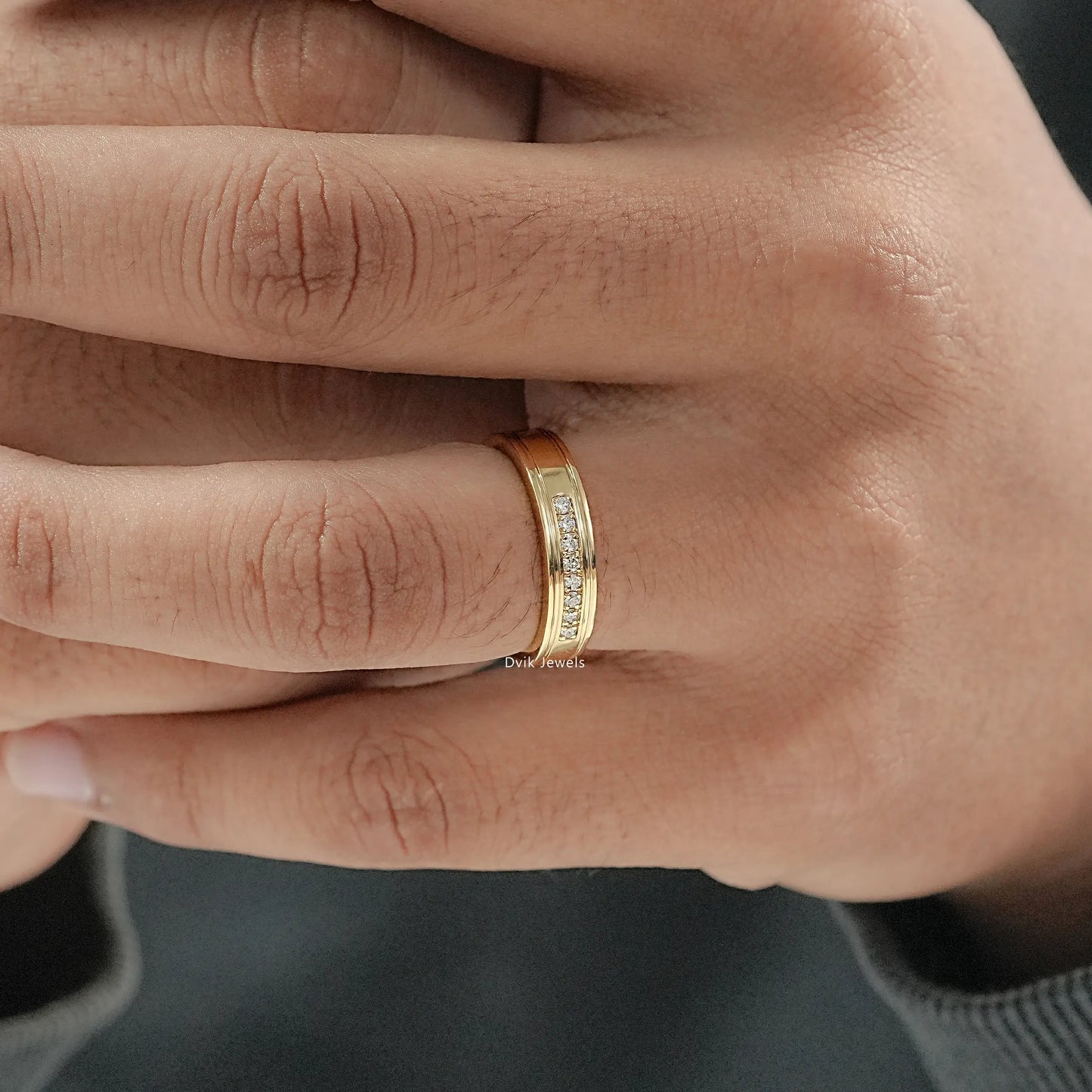 Channel Set Men's Diamond Ring