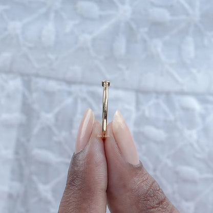 Round Cut Lab Diamond Bezel Set Ring