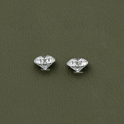 Round Cut Lab Diamond Matching Pair