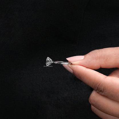 Round Lab Diamond Solitaire Ring Ring