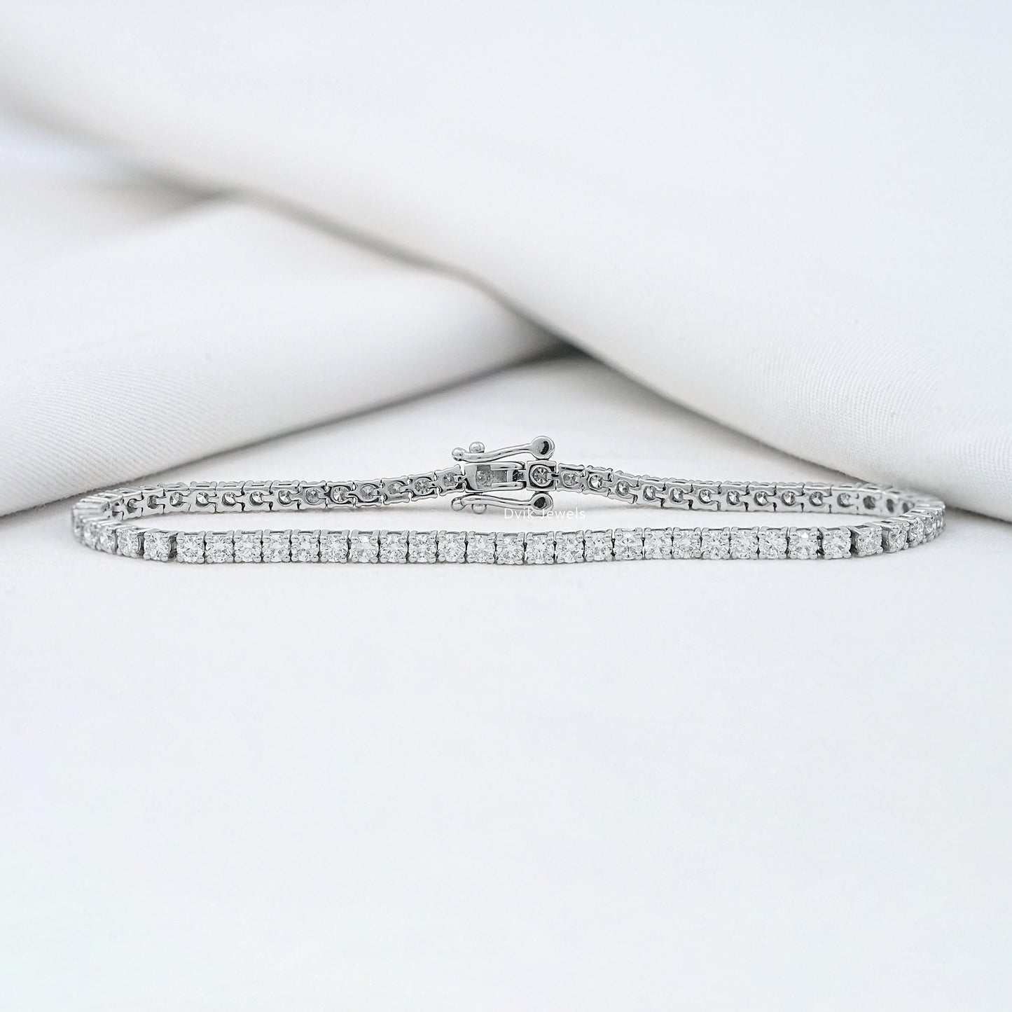 Round Cut Lab Grown Diamond Bracelet Bracelet