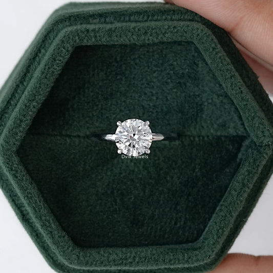 2 Carat Round Cut Diamond Solitaire Proposal Ring