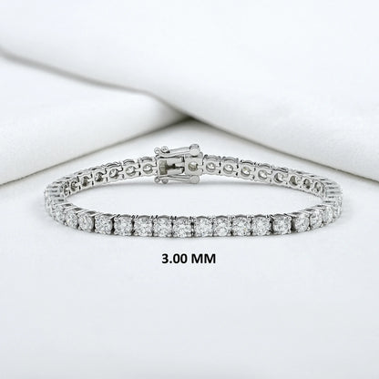 Brilliant Lab Grown Round Diamond Tennis Bracelet