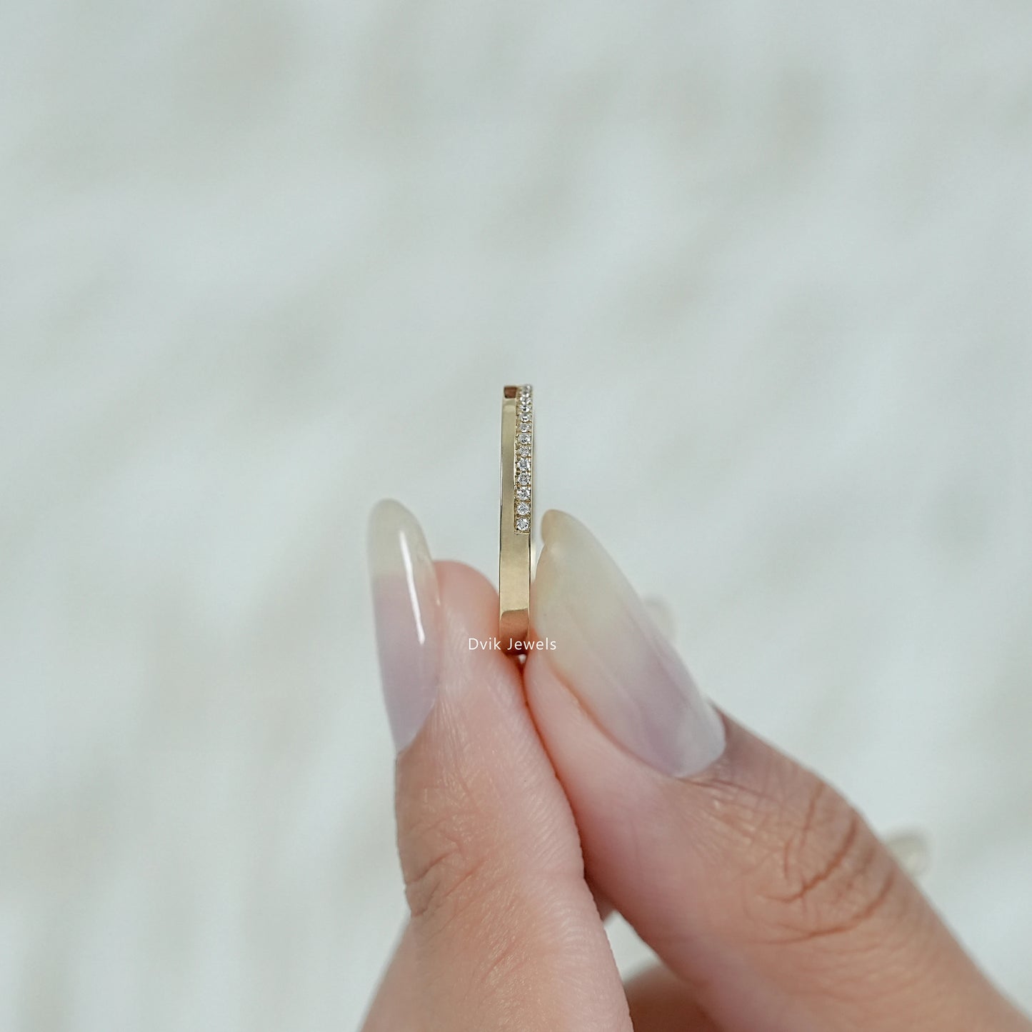 Lab Grown Round Diamond Eternity Wedding Band