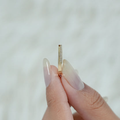 Lab Grown Round Diamond Eternity Wedding Band