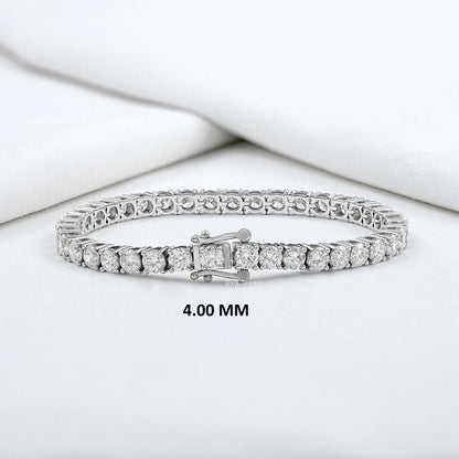 Brilliant Lab Grown Round Diamond Tennis Bracelet
