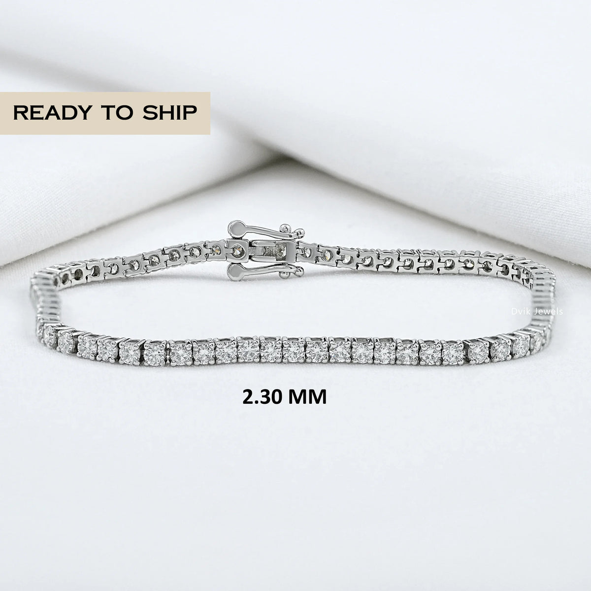 Brilliant Lab Grown Round Diamond Tennis Bracelet