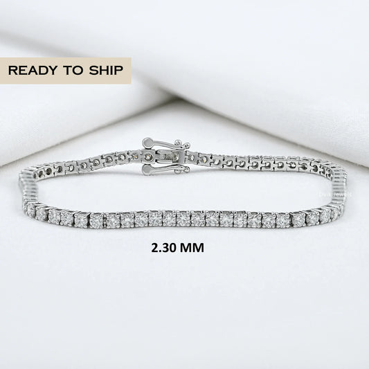 Brilliant Lab Grown Round Diamond Tennis Bracelet