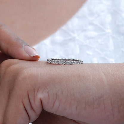 Round Lab Grown Diamond Full Eternity Band