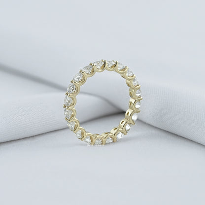 Round Diamond Eternity Wedding Band