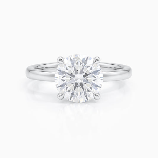 Round Cut Diamond Solitaire Proposal Ring Ring