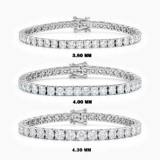Round Cut Diamond Tennis Bracelet For Her