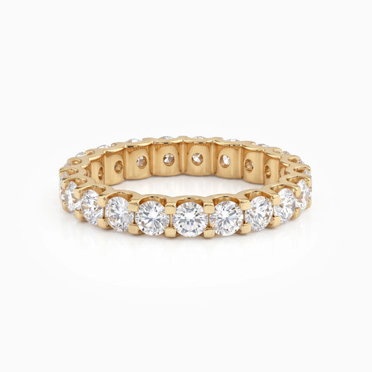 Round Cut Lab Diamond Full Eternity Band