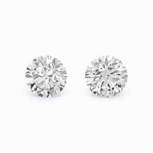 Round Cut Lab Diamond Matching Pair