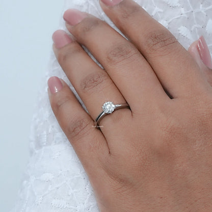 Round Diamond Solitaire Promise Ring
