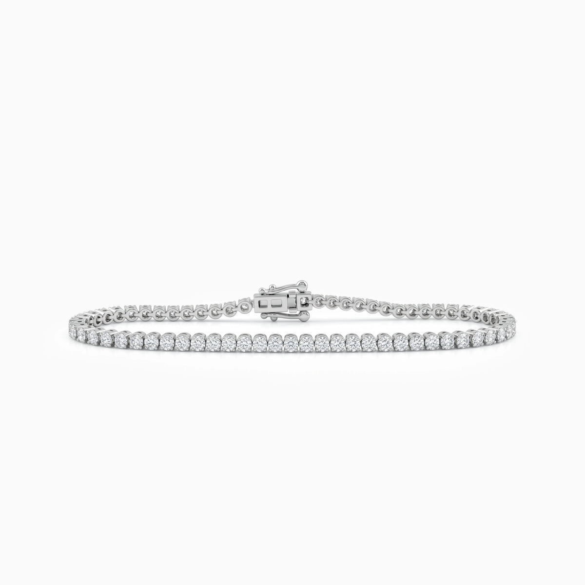 Round Cut Lab Grown Diamond Tennis Bracelet
