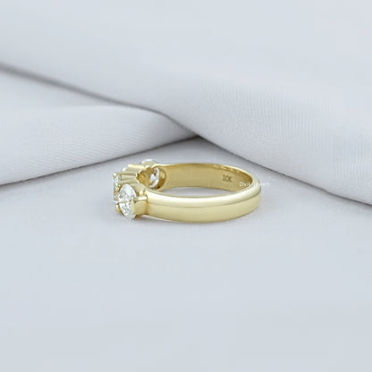 Round Lab Grown Diamond Wedding Band