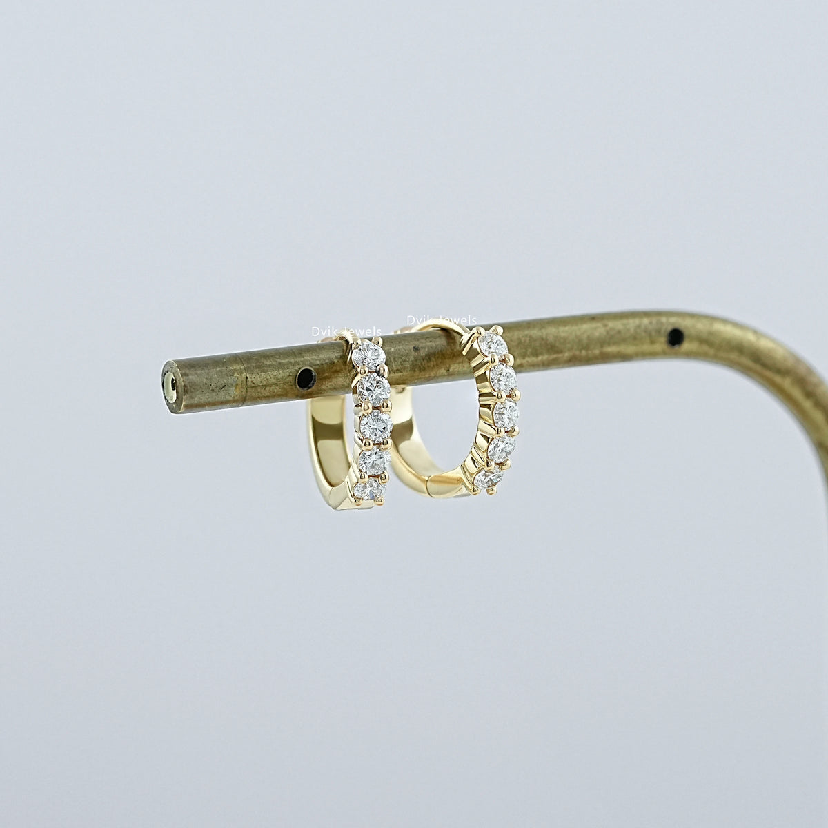 Lab Grown Brilliant Diamond Hoop Earrings