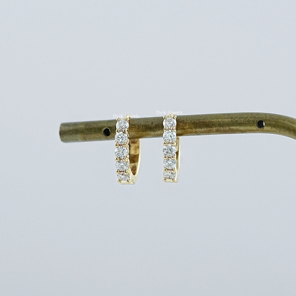 Lab Grown Brilliant Diamond Hoop Earrings