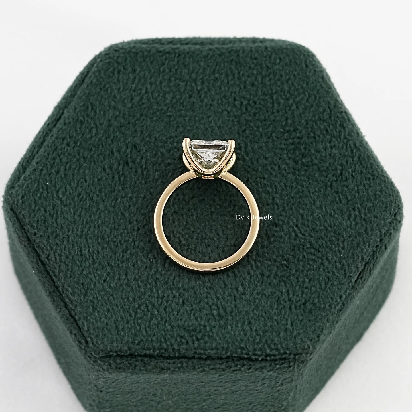 Princess Cut Lab Diamond Solitaire Ring Ring