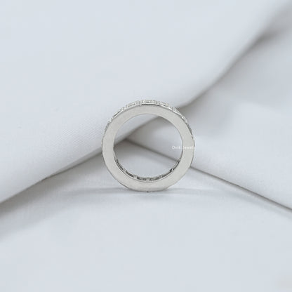 Princess Cut Diamond Channel Set Eternity Band