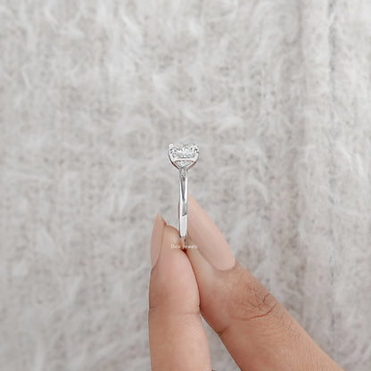 Square Cushion Cut Solitaire Lab Diamond Ring