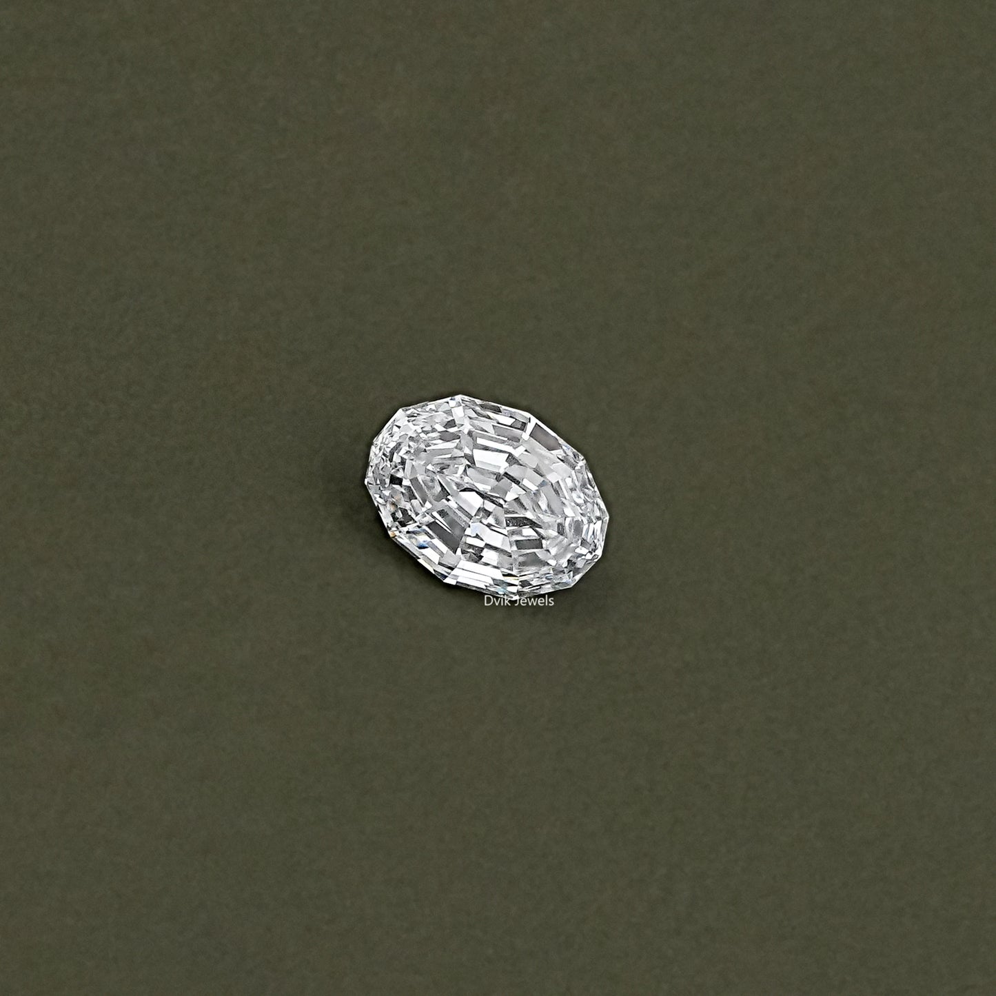 Loose Step Cut Oval Lab Grown Diamond