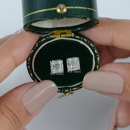 Asscher  Lab Grown Diamond Stud Earring