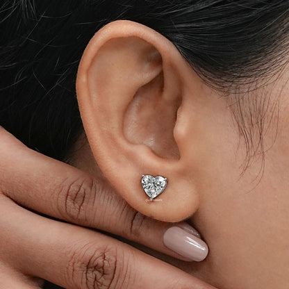 Heart Lab Grown Diamond Stud Earring