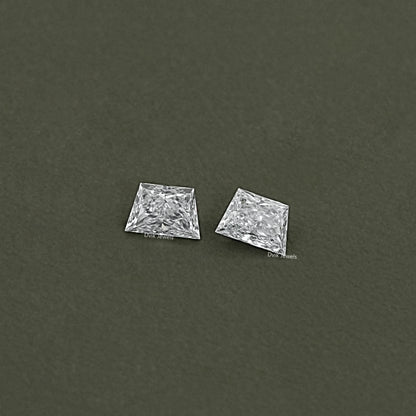 Brilliant Trapezoid Cut Lab Diamond Pair