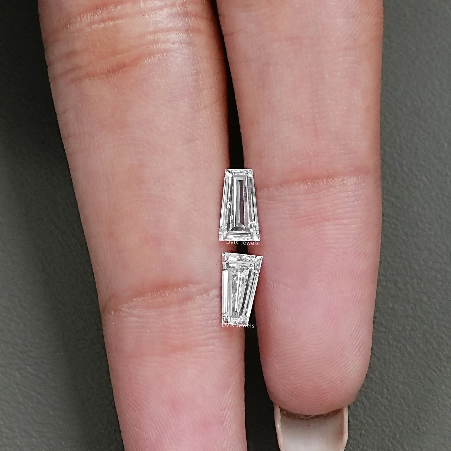 Lab Grown Tapered Baguette Diamond Matching Pair