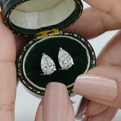 Pear Lab Grown Diamond Stud Earring
